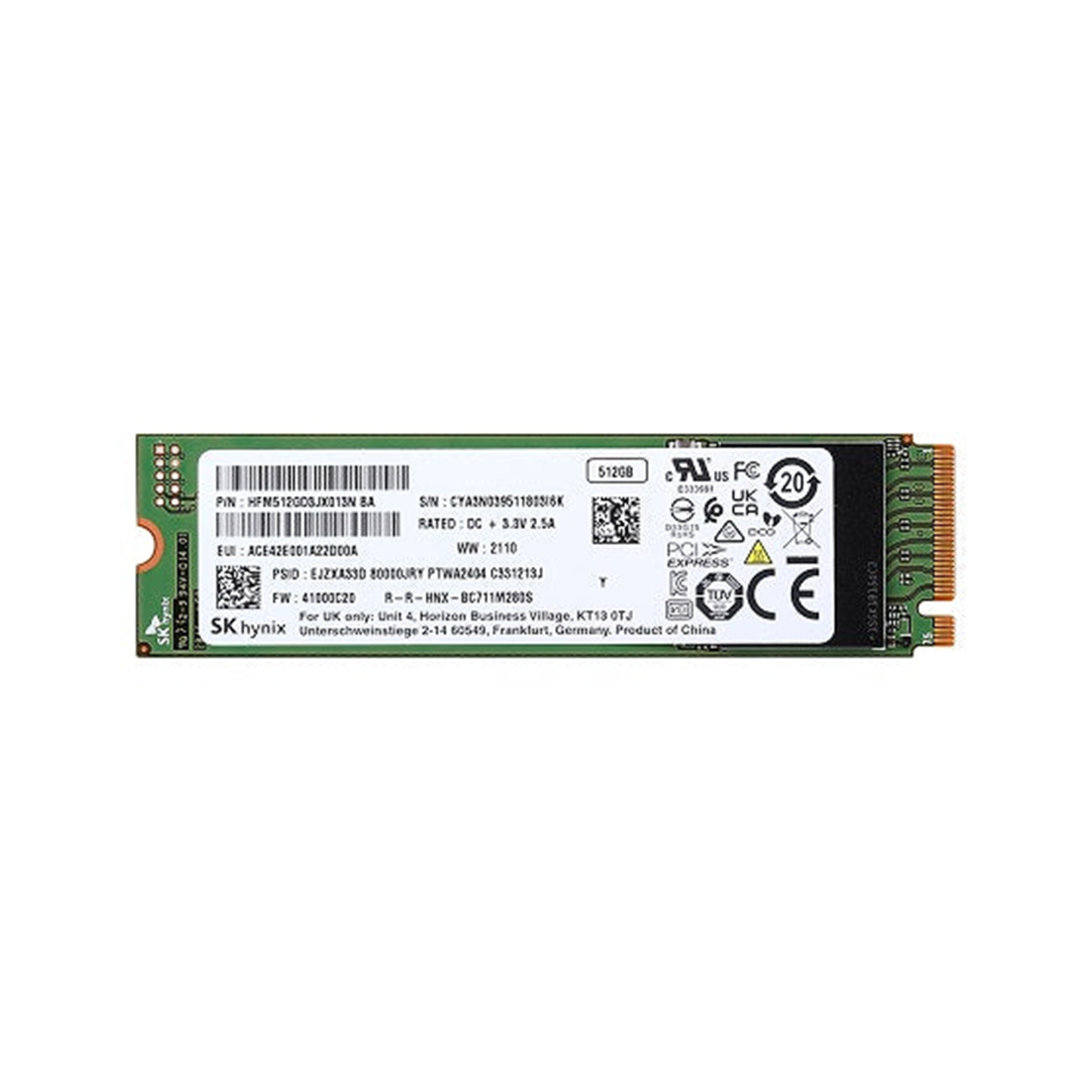 512GB M.2 Laptop SSD (Used)