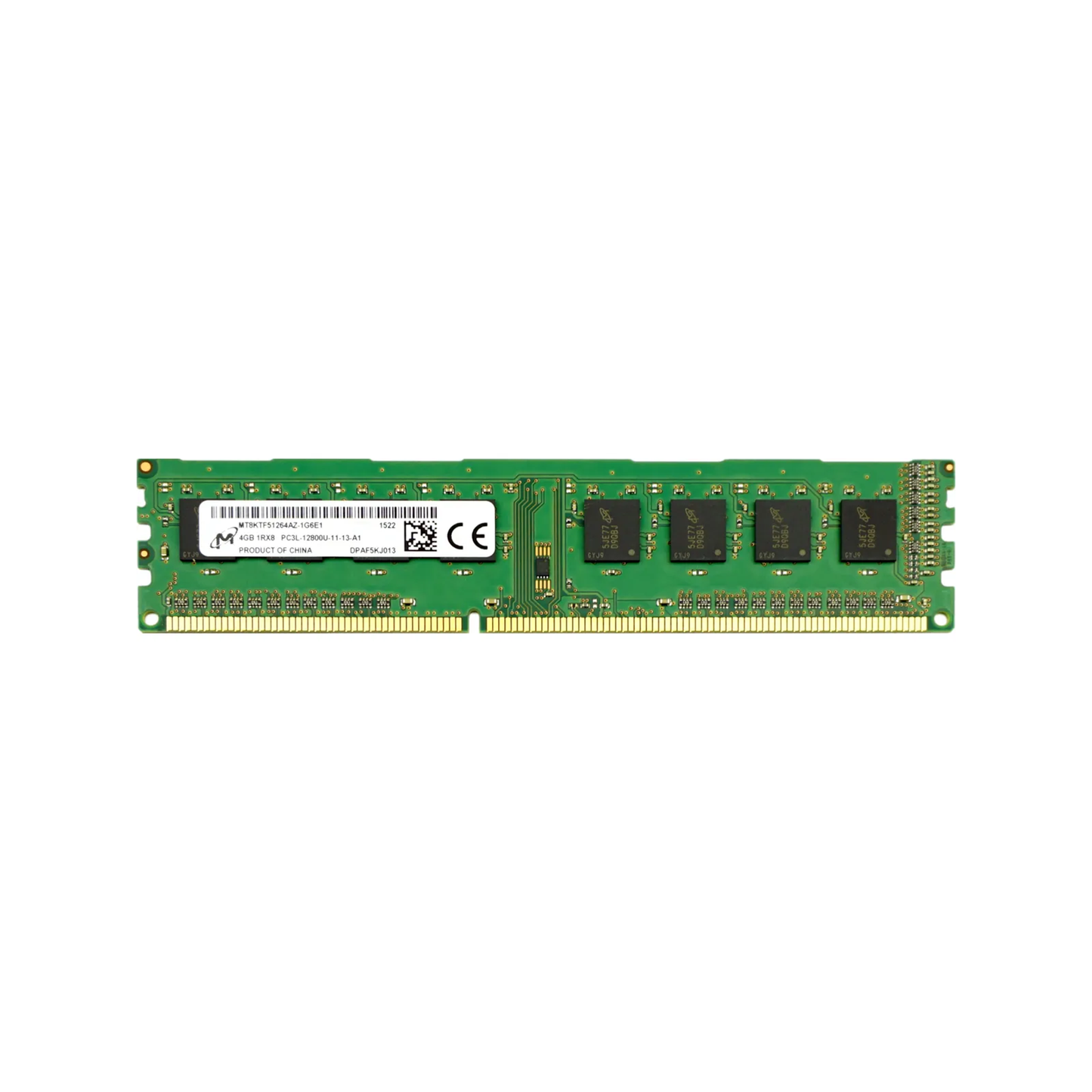4GB PC3L-12800U (DDR3 Low-Power-1600Mhz, 1RX8) Desktop PC RAM (Used)