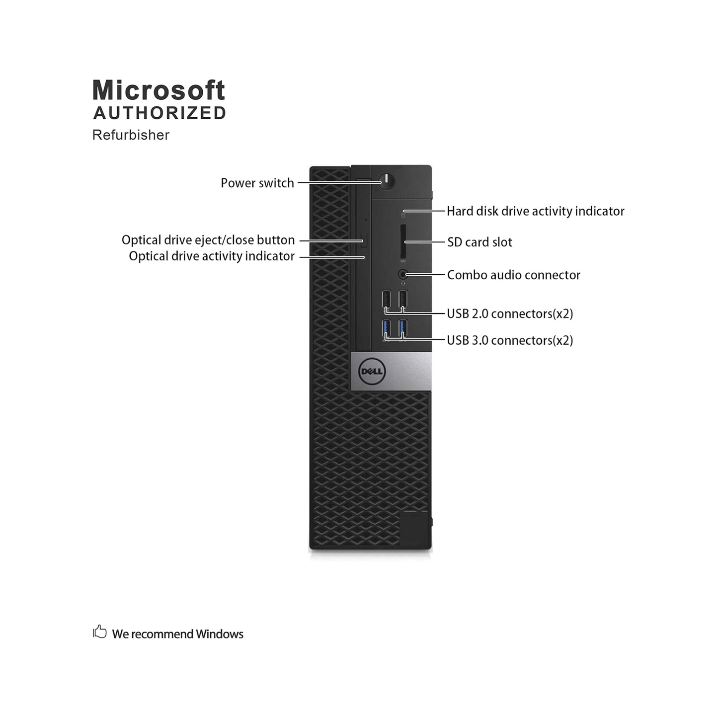 Dell OptiPlex 3040 Small Form Factor Desktop Computer (Renewed)