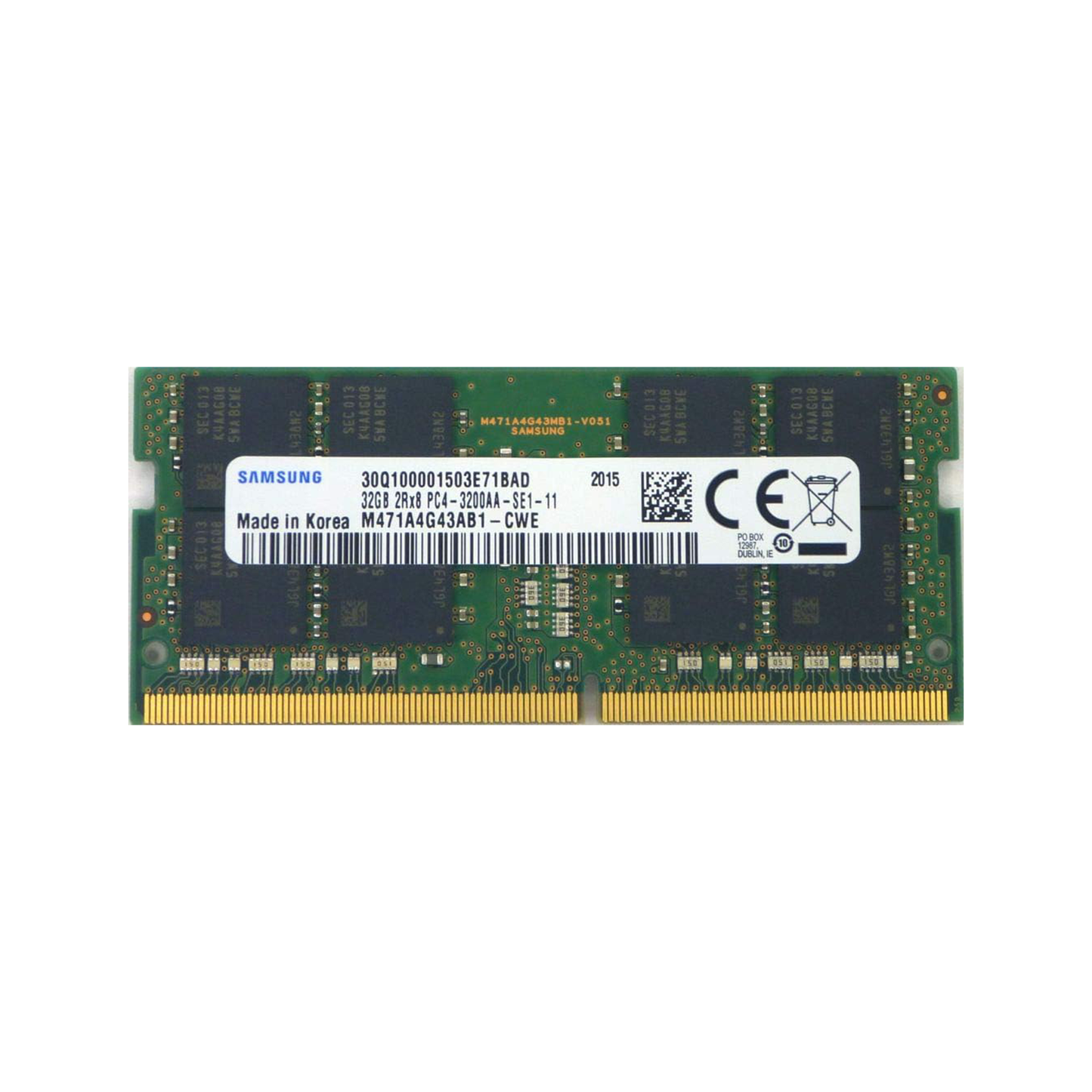 32GB DDR4, PC4 3200 MT/s Laptop RAM (Used)