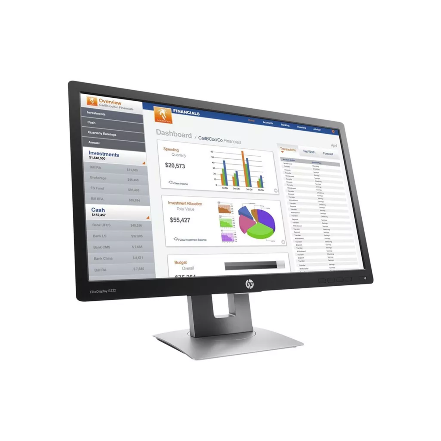 HP EliteDisplay E232 23-inch Monitor (Renewed)