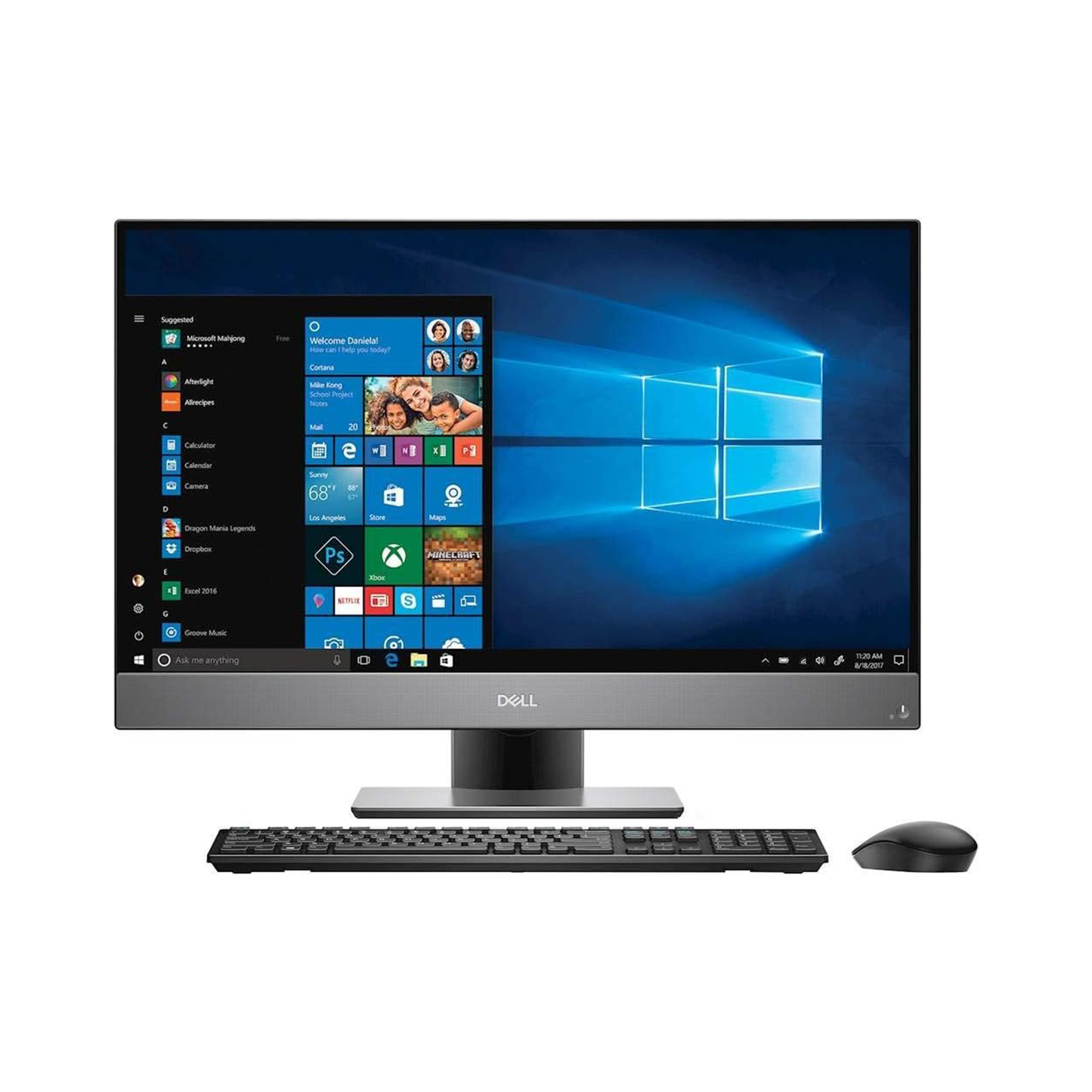 Dell OptiPlex 7460 AIO Intel i5 8500 3.0GHz 8GB RAM 256GB SSD 23" FHD Wi-Fi Win 11 (Renewed)