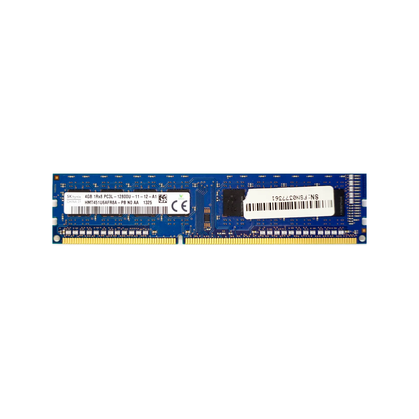4GB PC3L-12800U (DDR3 Low-Power-1600Mhz, 1RX8) Desktop PC RAM (Used)