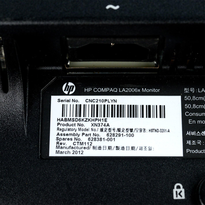 HP Compaq LA2206x 21.5 inch LED Backlit LCD Monitor (Renewed)