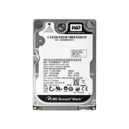 320GB Laptop Hard Drive (Used)