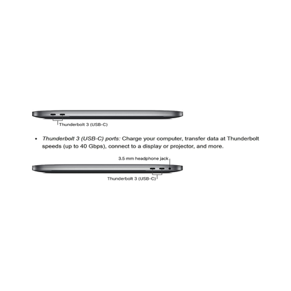 Apple MacBook Pro A1706 (13-inch, 2017, Two Thunderbolt 3 ports)